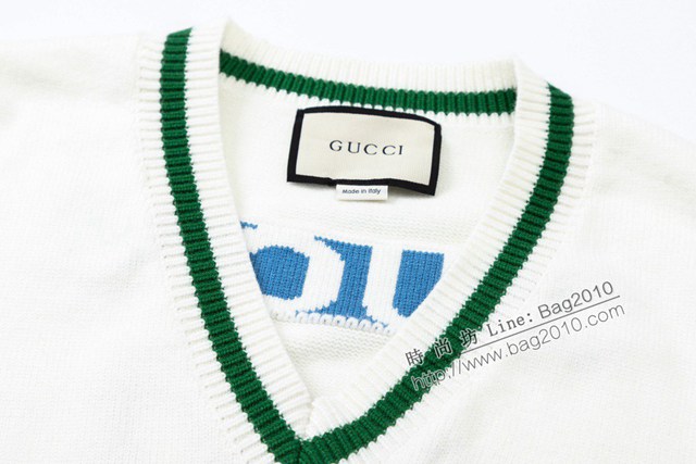 Gucci古奇專櫃古馳2023FW新款提花針織馬甲背心 男女同款 tzy2855